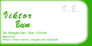 viktor bun business card